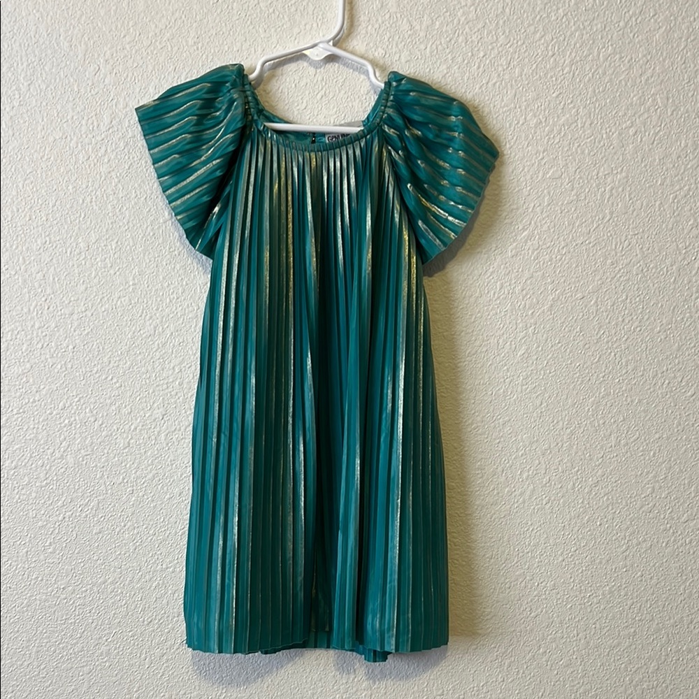 OshKosh B'gosh Teal Pleated Kids Dress